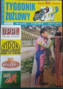 Żużel Speedway Tygodnik Żużlowy numer 32 z 1999rok