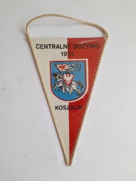 Proporczyk Centralne Dożynki 1975 Koszalin PRL