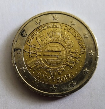 Moneta 2 Euro, rocznica Bundesrepublik, 2012 