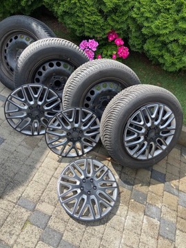 Opony zimowe 205/60 R 16 z felgami stal. 5x105 