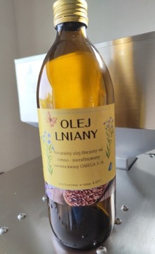 Olej lniany na zimno Olejarnia Swojska 0.5l