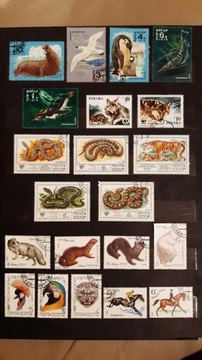 znaczki zwierzęta