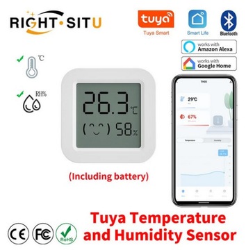 Termometr Higrometr Bluetooth SmartLife TUYA LCD