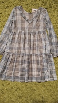 Reserved sukienka w kratę r. 146