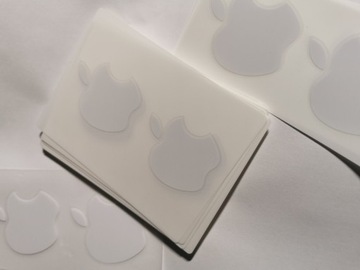 Apple naklejka logo Oryginalna White Biała