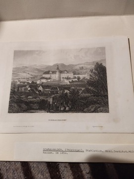 Grafika Schmalkalden 1850 oryginał.