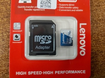 Karta pamięci LENOVO sd Micro 250 gb + ADAPTER