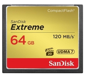 Karta pamięci SanDisk CF Extreme 64 GB 120 MB/s