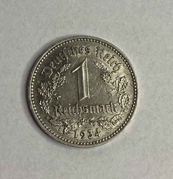 Niemcy 1 reichsmarka marka 1934 A ideał