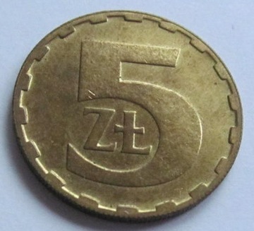 5 złotych 1986 r. 