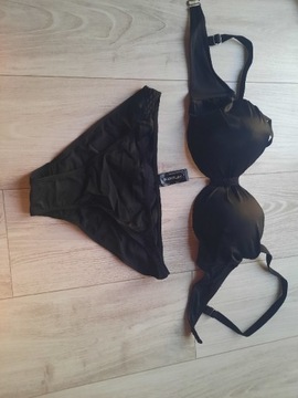 Czarne dwuczęściowy bikini 80D