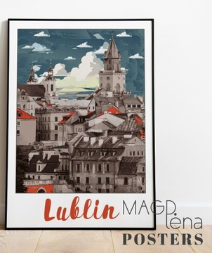 Plakat Miasto Lublin (wydruk A3 30x40 cm)
