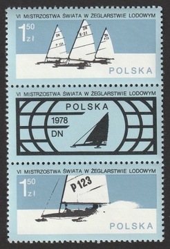 POLSKA - ŻEGLARSTWO LODOWE MŚ - 1978 - CZYSTE **