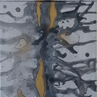 obraz tryptyk czarny złoty biały szary 30cm x90 cm