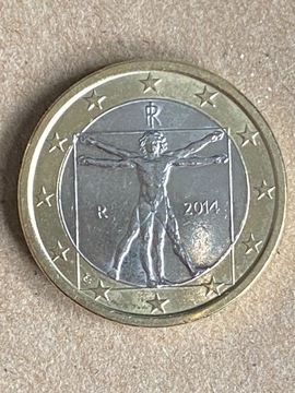 1 Euro2014 Leonardo Da Vinci-5 mili. nakładu