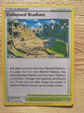Karty pokemon Trener Collapsed Stadium 137/172