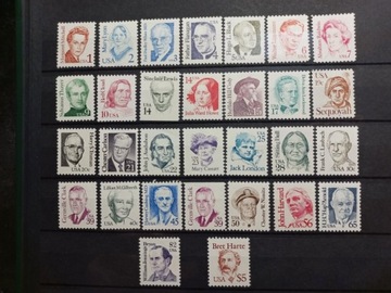 USA 1986-91 Wielcy Amerykanie znaczki pocztowe 