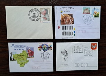 JAN PAWEŁ II - zestaw kopert pocztowych