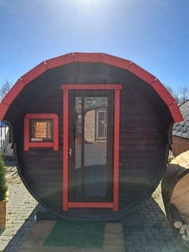 Sauna ogrodowa 3m sauna-beczka 3,5m*2,2m*2,2m