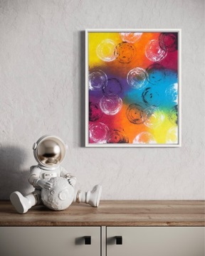 Bubbles on rainbow 