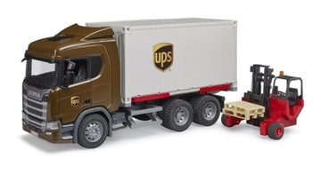 Bruder 3582 Scania UPS z wózkiem widłowym