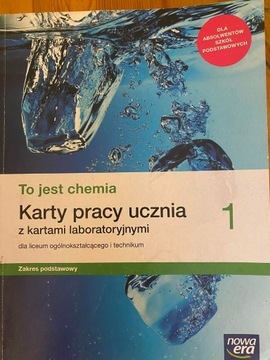 Karty pracy ucznia z chemii