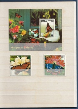 Kuba - znaczki czyste w albumie