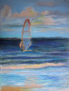 pastel pt. "Windsurfer", autor: Piotr Kieruj