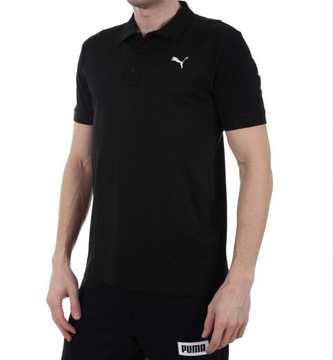 Puma nowa koszulka polo czarna logo r . M