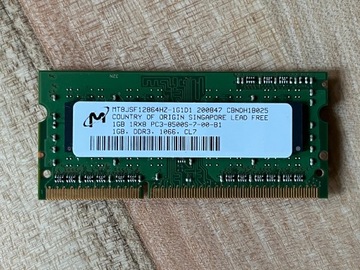Pamięć RAM 2GB (2x1GB) do MacBook Pro 2008 A1261