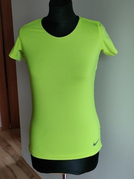 Nike damski T-shirt neon 38 M S 36 sportowy 