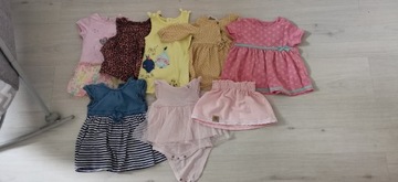Sukienki niemowlęce, 56-62, zestaw 