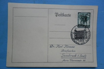 Geburstag des fuhrers 1938-propagandowa pocztówka