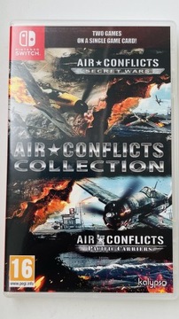 Dwie gry na Nintendo switch. Air Conflicts Collection samoloty