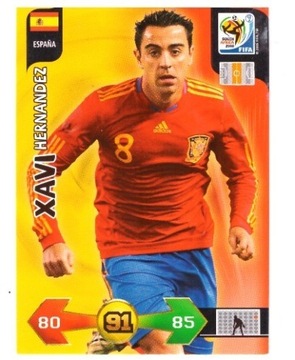 PANINI WORLD CUP 2010 AFRICA XAVI HISZPANIA