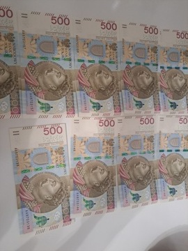 Banknot 500 zł AA 