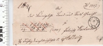 Niemcy BRESLAU  koperta list 1847 rok