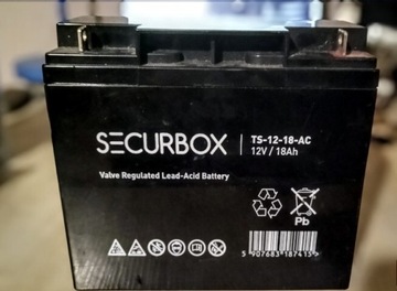 Akumulator Securebox 12 V 18 Ah