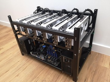 Nowa Koparka Kryptowalut 6 x RTX 3070 OC ETH FV