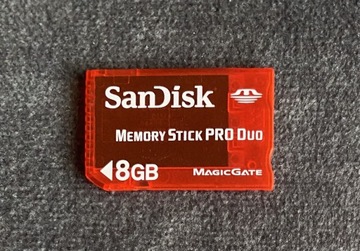 Karta pamięci Memory Stick Pro Duo Sandisk 8 gb