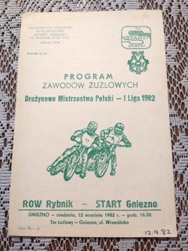 Program żużlowy Gniezno Rybnik 