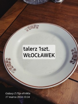 WŁOCŁAWEK talerz obiadowy