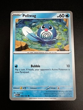 Karta Pokemon Poliwag 060/151 MEW 151