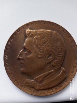 Medal Antoni Oleszczyński ur. w 1794 w Krasnymstaw