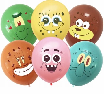 Zestaw Balonów z SpongeBob na Imprezę Urodzinową
