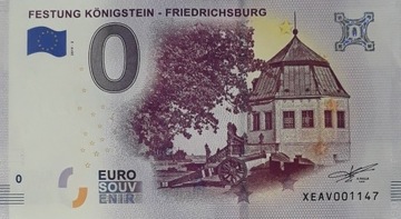 0 Euro Twierdza Königstein 0€  Festung Königstein 