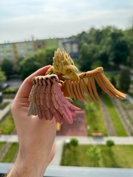 Feniks, ognisty ptak figurka 18cm tiktok