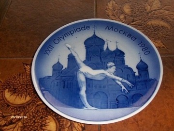 Talerz Royal Copenhagen 1980 Olimpiada Moskwa