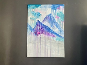 Obraz na płótnie akryle góry abstrakcja 