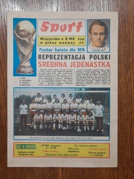 gazeta SPORT 1974 r. Mistrzostwa Świata piłkarskie